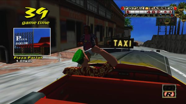 Игра Crazy Taxi, скриншот