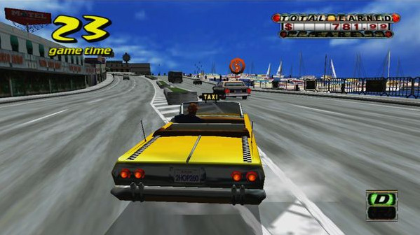 Игра Crazy Taxi, скриншот