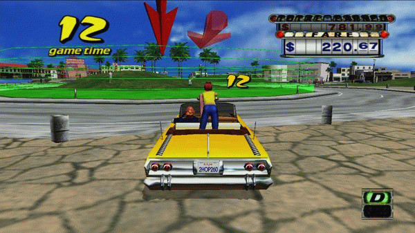 Игра Crazy Taxi, скриншот