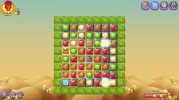 Игра Crazy Veggies, скриншот