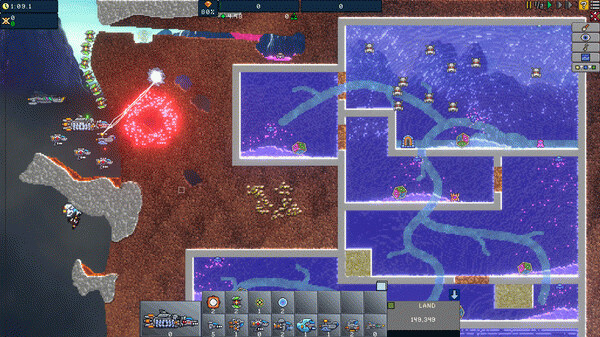 Игра Creeper World IXE, скриншот