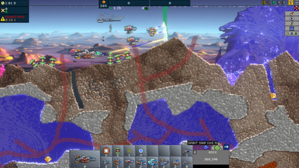 Игра Creeper World IXE, скриншот