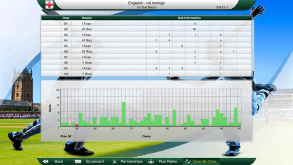 Игра Cricket Captain 2016, скриншот