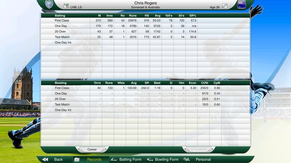 Игра Cricket Captain 2016, скриншот