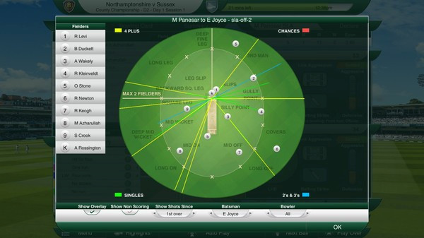 Игра Cricket Captain 2016, скриншот