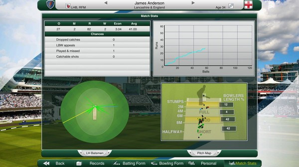 Игра Cricket Captain 2017, скриншот