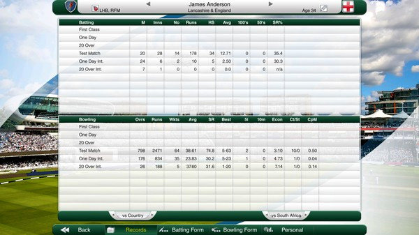 Игра Cricket Captain 2017, скриншот