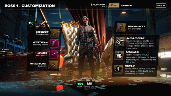 Игра Crime Boss: Rockay City - Smoke Character Pack, скриншот