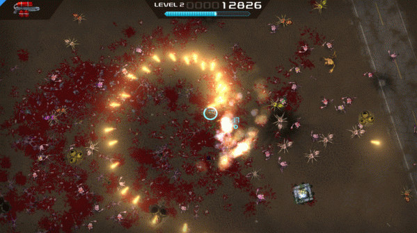 Игра Crimsonland, скриншот