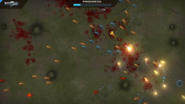 Игра Crimsonland, скриншот