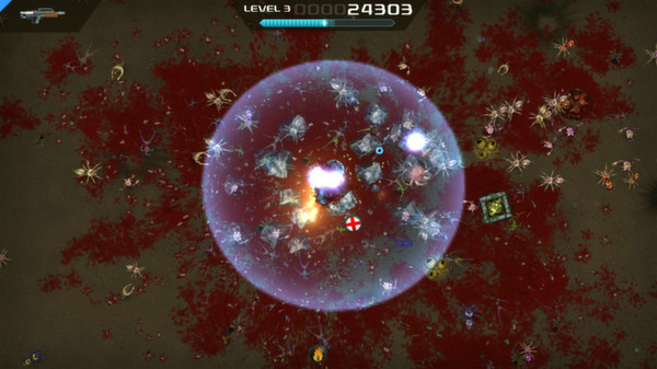 Игра Crimsonland, скриншот