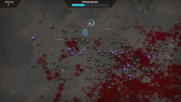 Игра Crimsonland, скриншот