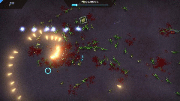 Игра Crimsonland, скриншот
