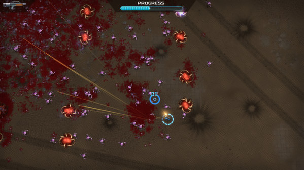 Игра Crimsonland, скриншот