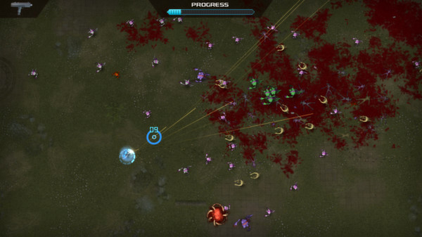 Игра Crimsonland, скриншот