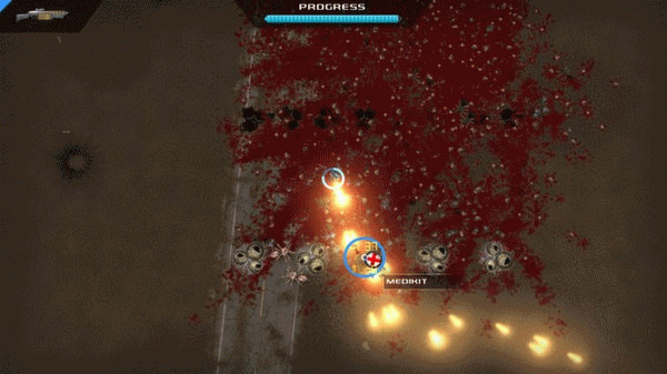 Игра Crimsonland, скриншот