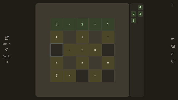 Игра Cross Math - Logic Number Puzzle, скриншот