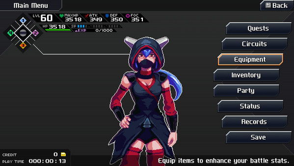 Игра CrossCode - Ninja Skin, скриншот