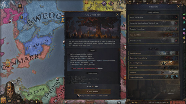 Игра Crusader Kings III: Northern Lords, скриншот
