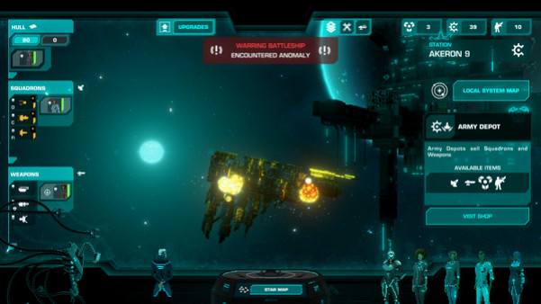 Игра Crying Suns, скриншот