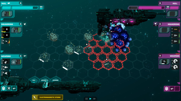 Игра Crying Suns, скриншот