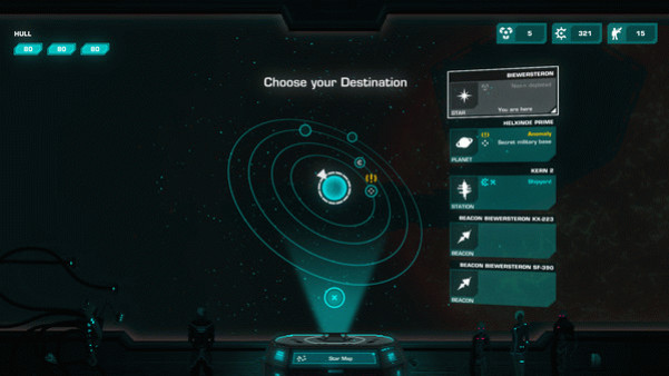 Игра Crying Suns, скриншот