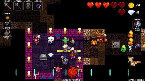 Игра Crypt of the NecroDancer: AMPLIFIED, скриншот
