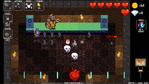 Игра Crypt of the NecroDancer: AMPLIFIED, скриншот