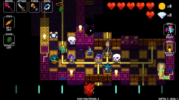 Игра Crypt of the NecroDancer: AMPLIFIED, скриншот