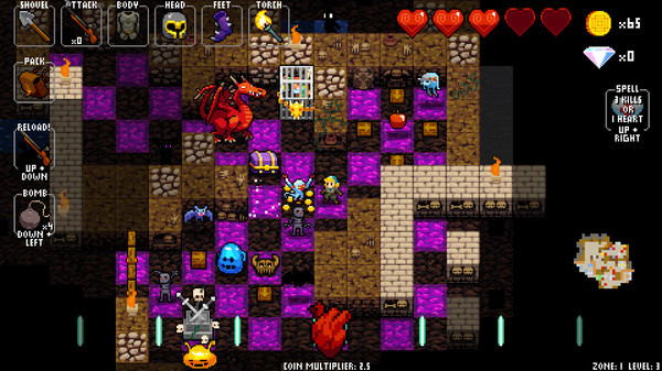 Игра Crypt of the NecroDancer Extras, скриншот