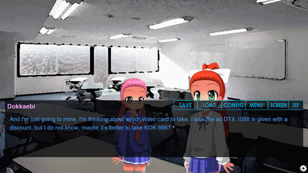 Игра Crypto Girl The Visual Novel, скриншот