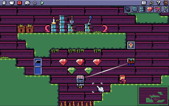 Игра Crystal Caves HD, скриншот
