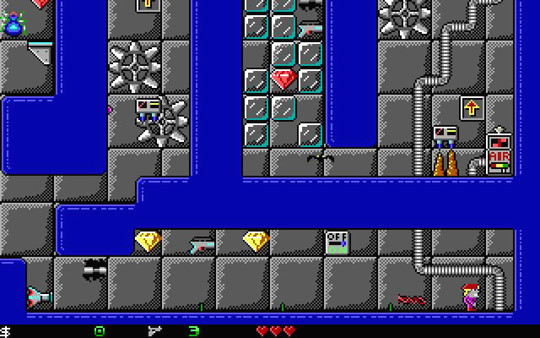 Игра Crystal Caves, скриншот