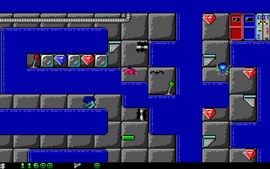 Игра Crystal Caves, скриншот