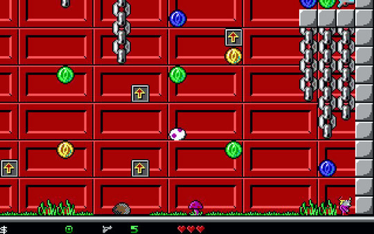 Игра Crystal Caves, скриншот