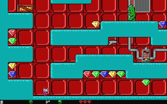 Игра Crystal Caves, скриншот
