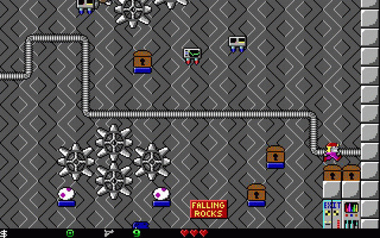 Игра Crystal Caves, скриншот