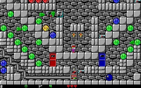 Игра Crystal Caves, скриншот