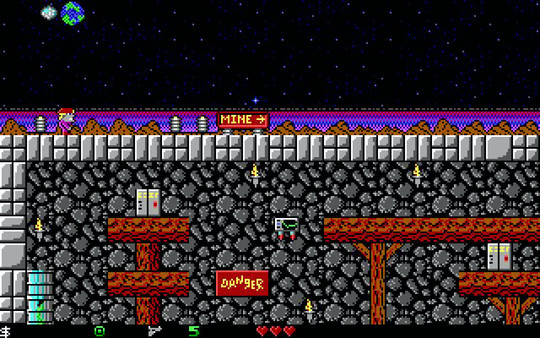 Игра Crystal Caves, скриншот
