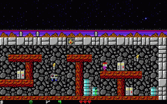Игра Crystal Caves, скриншот