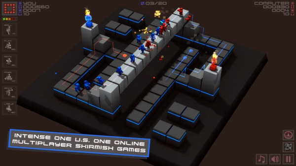 Игра Cubemen, скриншот
