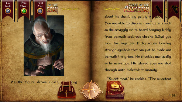 Игра Curse of the Assassin, скриншот