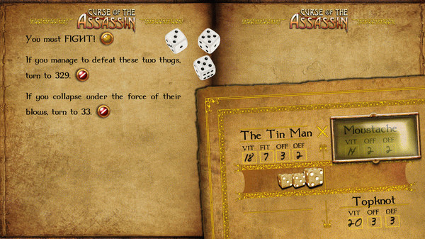 Игра Curse of the Assassin, скриншот