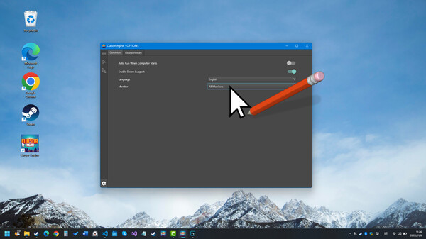Игра Cursor Engine, скриншот