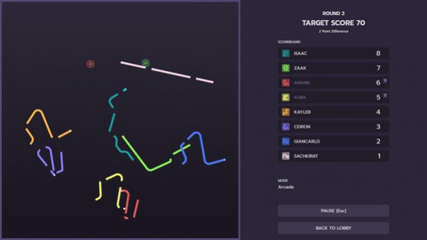 Игра Curvelicious, скриншот