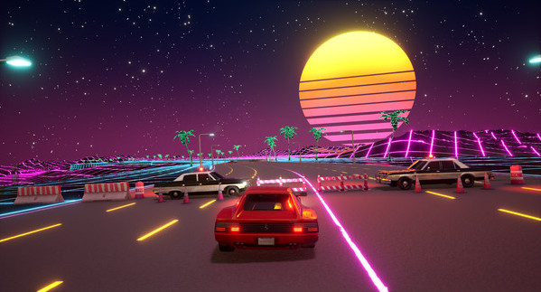 Игра Cyber OutRun, скриншот