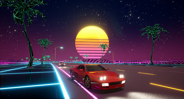 Игра Cyber OutRun, скриншот