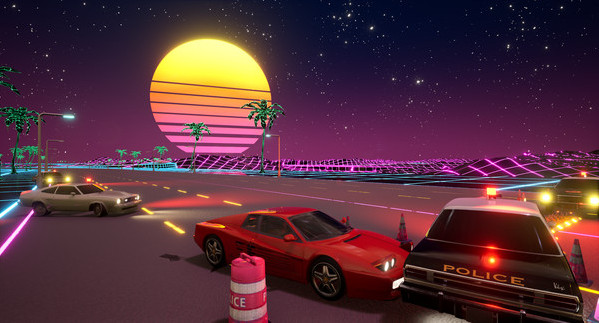 Игра Cyber OutRun, скриншот