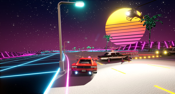 Игра Cyber OutRun, скриншот