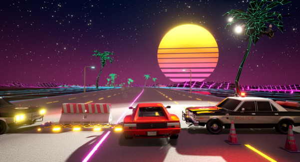 Игра Cyber OutRun, скриншот